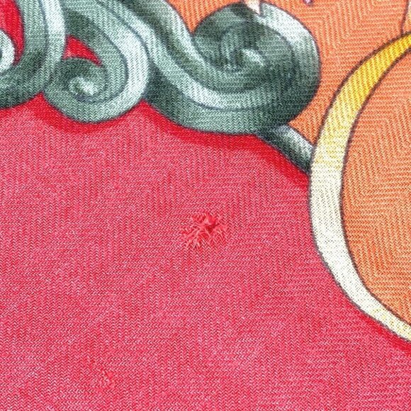 HERMES LUNA PARK amusement park Calle Jean 140 shawl Stole / Shawl Scarf - Picture 9 of 13